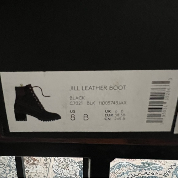 Coach Jill Women's Black Lace-Up Boots - Picture 8 of 8